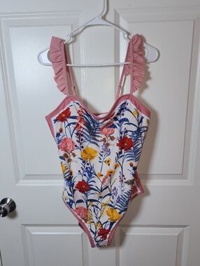 Floral Swimsuit 2 Piece Set - XL